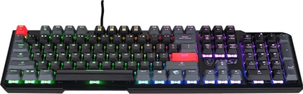 Клавиатура MSI VIGOR GK41 DUSK LR RU механическая черный/серый USB Multimedia for gamer LED (S11-04R