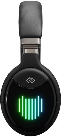 Гарнитура накладные Digma BT-16 черный беспроводные bluetooth оголовье (BT-16B)