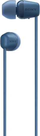 Гарнитура внутриканальные Sony WI-C100 синий беспроводные bluetooth шейный обод (WI-C100/LZ)