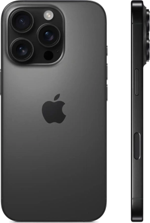 Смартфон Apple A3294 iPhone 16 Pro 128Gb черный титан моноблок 3G 4G 2Sim 6.3" 1206x2622 iOS 18 48Mpix 802.11 a/b/g/n/ac/ax/be NFC GPS Protect