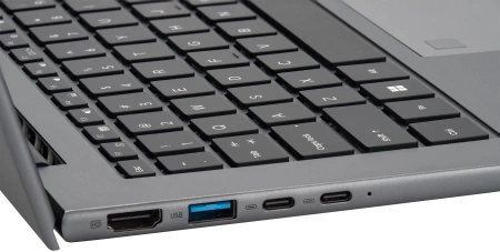 Ноутбук IRU Planio 14INP N-series N100 8Gb SSD256Gb Intel UHD Graphics 14" IPS FHD (1920x1080) Free DOS grey WiFi BT Cam 5000mAh (2023733)