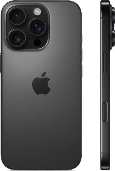 Смартфон Apple A3294 iPhone 16 Pro 128Gb черный титан моноблок 3G 4G 2Sim 6.3" 1206x2622 iOS 18 48Mpix 802.11 a/b/g/n/ac/ax/be NFC GPS Protect