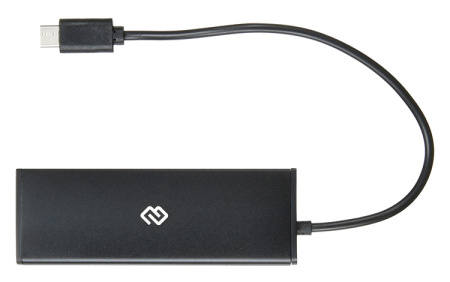 Разветвитель USB-C Digma HUB-4U2.0-UC-B 4порт. черный