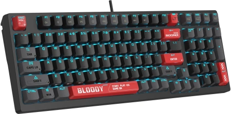 Клавиатура A4Tech Bloody AT98 механическая черный/красный USB for gamer LED (AT98)
