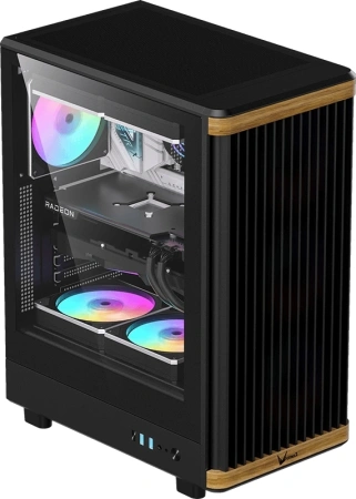 Корпус Formula TimberLine T1 черный без БП ATX 4x120mm 1xUSB2.0 1xUSB3.0 1xUSB3.1 audio bott PSU