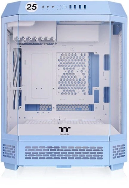 Корпус Thermaltake The Tower 600 Hydrangea голубой без БП ATX 13x120mm 9x140mm 4xUSB3.0 audio bott PSU