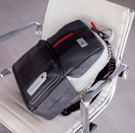 Рюкзак унисекс Piquadro Urban CA3214UB00BM/GRN серый/черный кожа