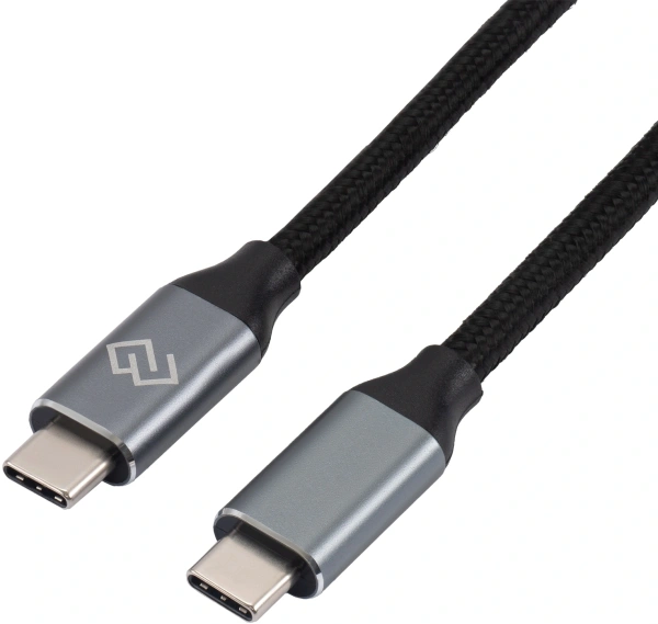 Кабель Digma D-Type-C-USB3.2-3m D-TYPE-C-USB3.2-100W-4K-3M 3м черный