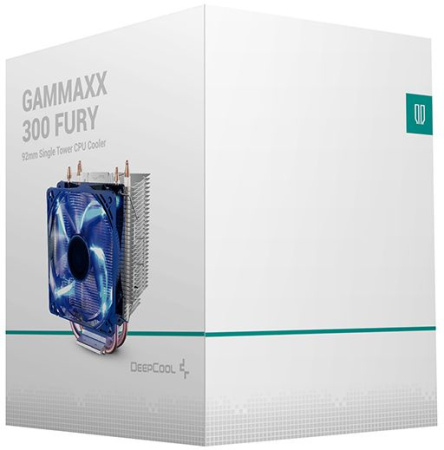 Устройство охлаждения(кулер) Deepcool GAMMAXX 300 FURY Soc-AM4/1151/1200/1700 4-pin 18-21dB Al+Cu 130W 435gr LED Ret