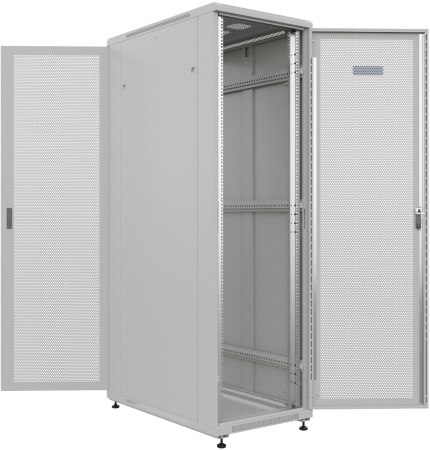 Шкаф серверный NTSS Премиум (NTSS-R42U60100PD/PD) напольный 42U 600x1000мм пер.дв.перфор. задн.дв.пе