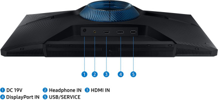 Монитор Samsung 24" S24AG320NI VA чер 1ms HDMI DP HAS Piv 165Hz 250cd Ex