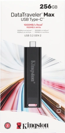 Флеш Диск Kingston 256Gb DataTraveler Type-C Max DTMAX/256GB USB3.2 черный