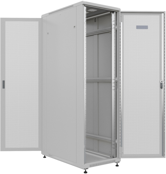 Шкаф серверный NTSS Премиум (NTSS-R42U60100PD/PD) напольный 42U 600x1000мм пер.дв.перфор. задн.дв.пе