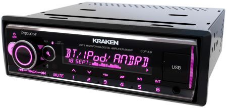 Автомагнитола Prology CDP-8.0 KRAKEN 1DIN 8x65Вт v4.2 1 RDS (PRCDP8.0KRAKEN)