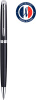 Ручка шариков. Waterman Hemisphere (CWS0920870) Matte Black CT M син. черн. подар.кор.