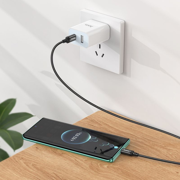 Кабель Hoco X89 Wind X89 WIND TYPE-C TO TYPE-C USB-C-USB-C 1м черный коробка