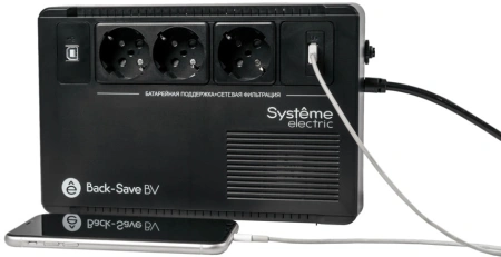 Источник бесперебойного питания Systeme Electriс BV BVSE400RS 240Вт 400ВА черный