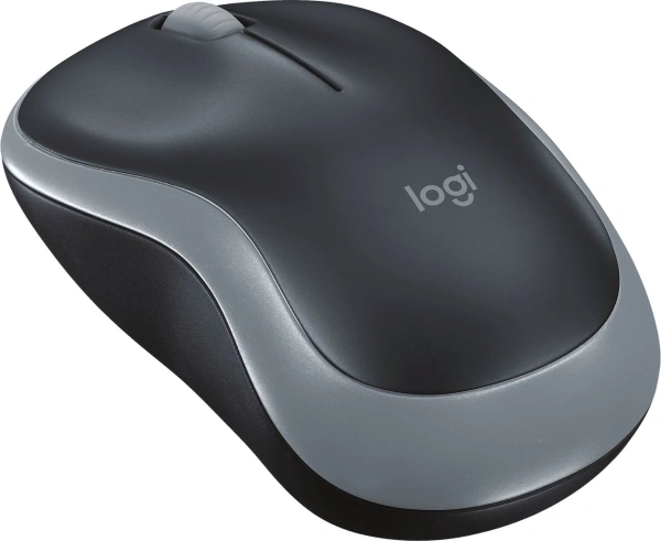 Мышь Logitech M185 черный/серый оптическая 1000dpi беспров. USB для ноутбука 2but (910-006540)