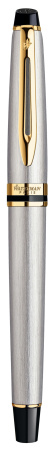 Ручка перьев. Waterman Expert 3 (CWS0951940) Stainless Steel GT F сталь подар.кор.