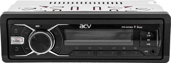 Автомагнитола ACV AVS-601UBM 1DIN 4x50Вт AUX 3 (43340)