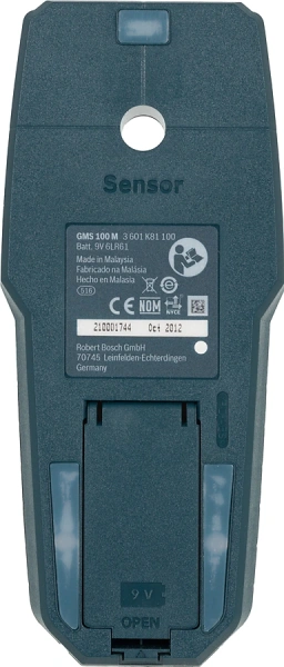 Детектор металла Bosch GMS 100 M синий/черный (0601081100)