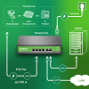 Коммутатор Digma DSP204F-2F-T80 DSP204F-2F-T80 V1 6x100Мбит/с 4PoE 4PoE+ 80W неуправляемый