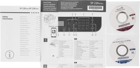 МФУ лазерный Ricoh SP 230SFNw (408293) A4 Duplex WiFi серый