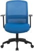 Кресло Cactus CS-MC333-BL темно-синий сиденье темно-синий сетка/ткань низк.спин. крестов. пластик пластик черный