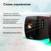 Колонки GMNG OK-707 2.0 черный 55Вт
