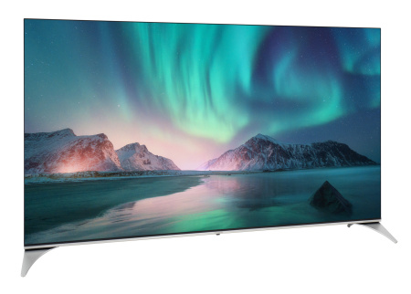 Телевизор QLED Hyundai 65" H-LED65QBU7500 Android TV Frameless черный 4K Ultra HD 60Hz DVB-T DVB-T2 DVB-C DVB-S DVB-S2 USB WiFi Smart TV