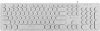 Клавиатура Оклик 420MRL белый USB slim Multimedia LED