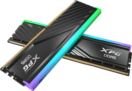 Память DDR5 2x16GB 6000MHz A-Data AX5U6000C3016G-DTLABRBK XPG Lancer RGB RTL PC5-48000 CL30 DIMM 288-pin 1.35В kit dual rank с радиатором Ret