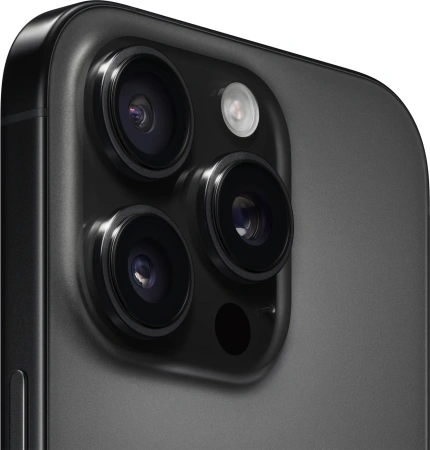 Смартфон Apple A3294 iPhone 16 Pro 128Gb черный титан моноблок 3G 4G 2Sim 6.3" 1206x2622 iOS 18 48Mpix 802.11 a/b/g/n/ac/ax/be NFC GPS Protect
