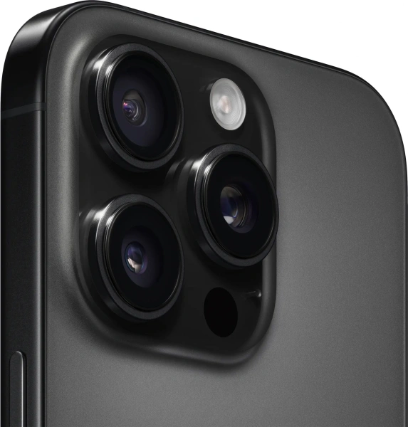 Смартфон Apple A3294 iPhone 16 Pro 128Gb черный титан моноблок 3G 4G 2Sim 6.3" 1206x2622 iOS 18 48Mpix 802.11 a/b/g/n/ac/ax/be NFC GPS Protect
