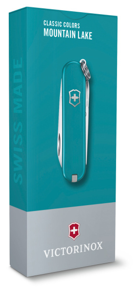 Нож перочинный Victorinox Classic Mountain Lake (0.6223.23G) 58мм 7функц. карт.коробка