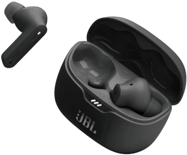 Гарнитура внутриканальные JBL Tune Beam черный беспроводные bluetooth в ушной раковине (JBLTBEAMBLK)