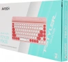 Клавиатура A4Tech Fstyler FBK30 розовый USB беспроводная BT/Radio slim Multimedia (FBK30 RASPBERRY)