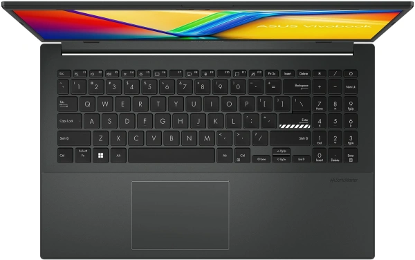 Ноутбук Asus Vivobook Go 15 E1504GA-BQ561 N-series N100 8Gb eMMC256Gb Intel UHD Graphics 15.6" IPS FHD (1920x1080) noOS black WiFi BT Cam (90NB0ZT2-M00Y00)