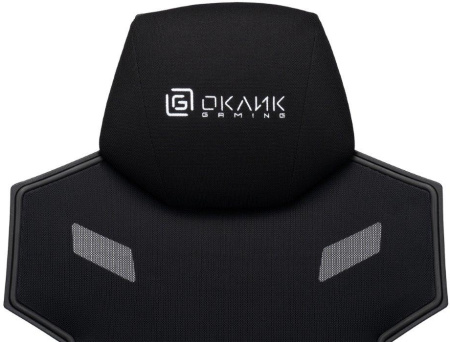 Кресло игровое Оклик 111G черный/красный сиденье черный сетка/ткань с подголов. крестов. пластик черный
