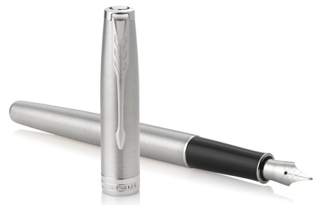 Ручка перьев. Parker Sonnet Core F526 (CW1931509) Stainless Steel CT F сталь нержавеющая