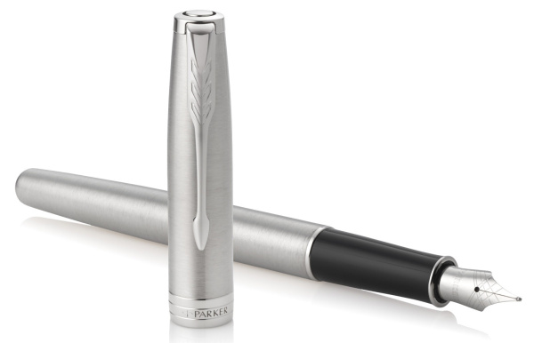 Ручка перьев. Parker Sonnet Core F526 (CW1931509) Stainless Steel CT F сталь нержавеющая