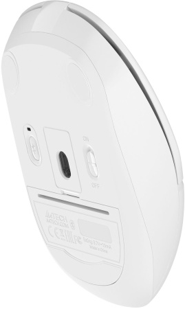 Мышь A4Tech Fstyler FB12S белый оптическая 1200dpi silent беспров. BT/Radio USB 2but (FB12S USB WHITE)