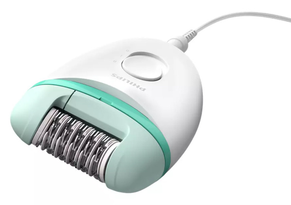 Эпилятор Philips BRE245/00 скор.:2 насад.:2 от электр.сети белый/мятный