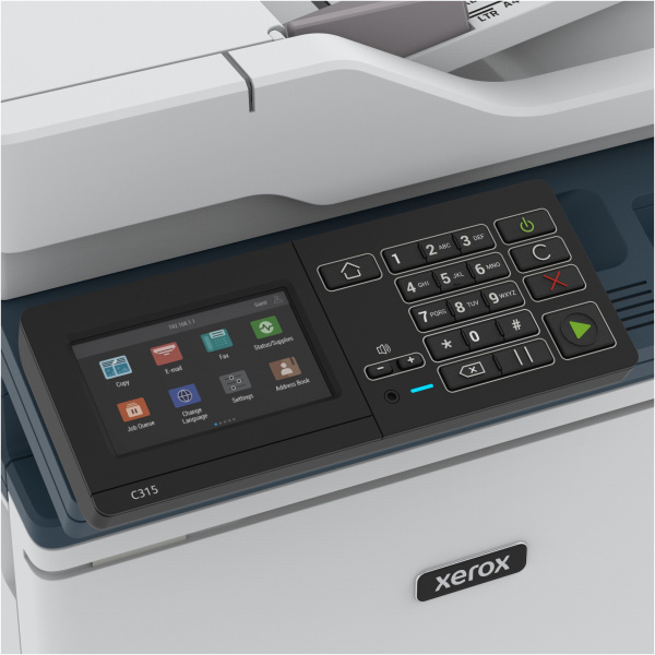 МФУ лазерный Xerox C315V_DNI A4 Duplex Net WiFi белый/синий