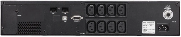 Источник бесперебойного питания Powercom Smart King Pro+ SPR-1000 LCD 800Вт 1000ВА черный