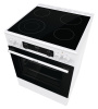 Плита Электрическая Gorenje GECS6C70WC белый/черный стеклокерамика (без крышки)
