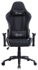 Кресло игровое Cactus CS-CHR-030BLS черный/серебристый эко.кожа с подголов. крестов. сталь