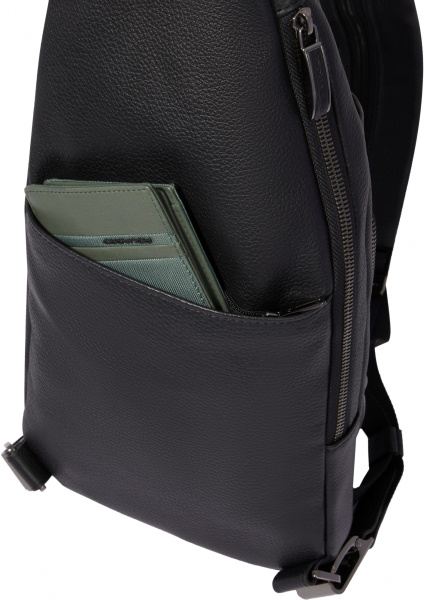 Рюкзак слинг Piquadro Modus Special CA5577MOS/N черный кожа