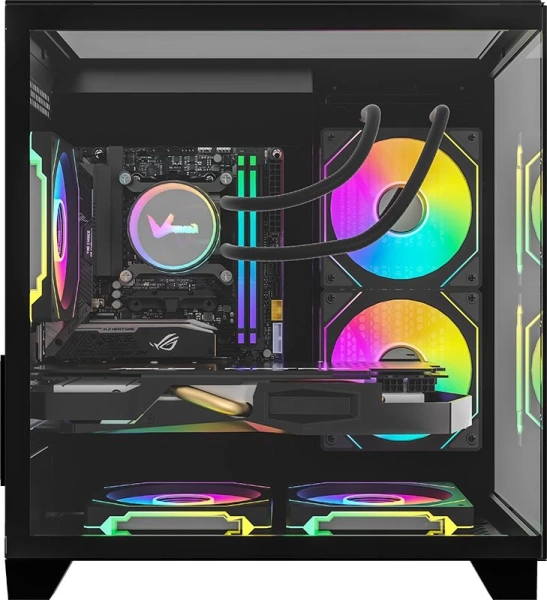 Корпус Formula Crystal Z9M черный без БП mATX 1xUSB3.0 1xUSB3.1 audio bott PSU