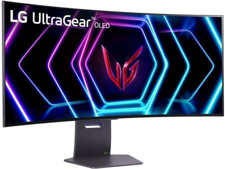 Монитор LG 39" UltraGear 39GS95QE-B черный OLED LED 21:9 HDMI M/M матовая HAS Piv 275cd 178гр/178гр 3440x1440 240Hz G-Sync FreeSync Premium Pro DP 2K USB 10.4кг